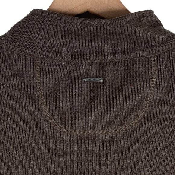 Exofficio 1/4 Zip Pullover Mens XL Kahve Wool Blend Thermal Long Sleeve Jacket - Picture 8 of 12